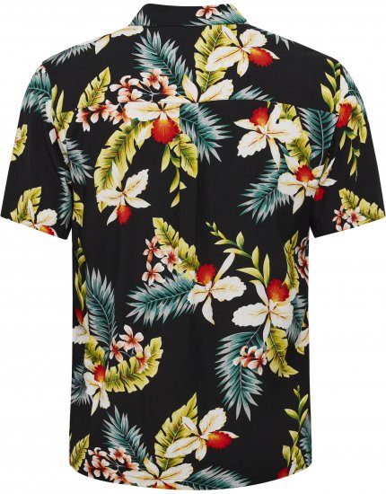 North Latitude Shirt Short Sleeve Printed Allover Black - Chemises - Chemises Grandes Tailles Hommes