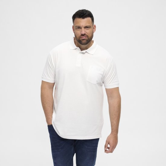 North Latitude Polo Short Sleeve White - Polos - Polos homme grande taille