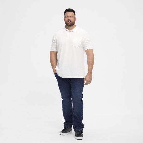 North Latitude Polo Short Sleeve White - Polos - Polos homme grande taille