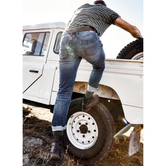 JP1880 Jeans Straight Fit Super Stretch Denim Used Blue - Jeans et pantalons - Jeans et Pantalons grande taille 