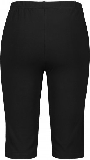 Ulla Popken Stretch Knit Bike Shorts Black - Jeans & Pantalons Femme Grandes Tailles – Plus Size - 