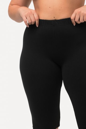 Ulla Popken Stretch Knit Bike Shorts Black - Ulla Popken - Ulla Popken Grandes Tailles