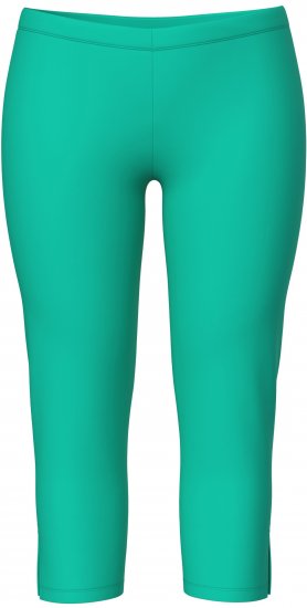 Ulla Popken Basic Stretch Knit Capris Green - Jeans & Pantalons Femme Grandes Tailles – Plus Size - 