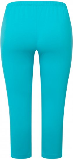 Ulla Popken Basic Stretch Knit Capris Blue - Jeans & Pantalons Femme Grandes Tailles – Plus Size - 