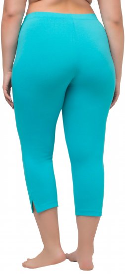 Ulla Popken Basic Stretch Knit Capris Blue - Jeans & Pantalons Femme Grandes Tailles – Plus Size - 