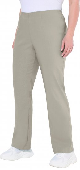 Ulla Popken Classic Stretch Bengaline Comfort Pants Brown - Jeans & Pantalons Femme Grandes Tailles – Plus Size - 