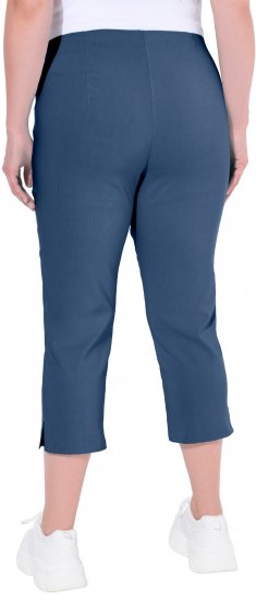 Ulla Popken Stretch Basic Bengaline Capri Pants Denim Blue - Jeans & Pantalons Femme Grandes Tailles – Plus Size - 