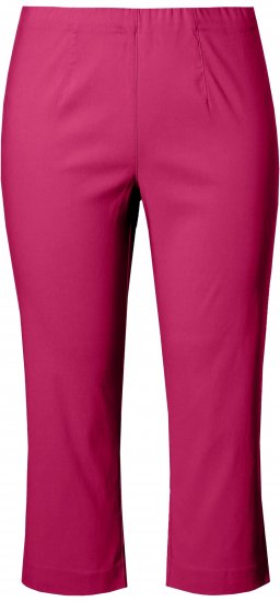 Ulla Popken Stretch Basic Bengaline Capri Pants Pale Lilac - Jeans & Pantalons Femme Grandes Tailles – Plus Size - 