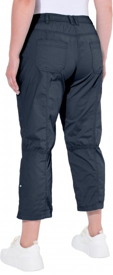 Ulla Popken Roll Tab Hem Stretch Cargo Pants Navy - Jeans & Pantalons Femme Grandes Tailles – Plus Size - 