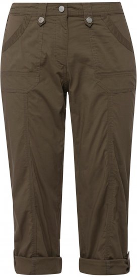 Ulla Popken Roll Tab Hem Stretch Cargo Pants Green - Jeans & Pantalons Femme Grandes Tailles – Plus Size - 