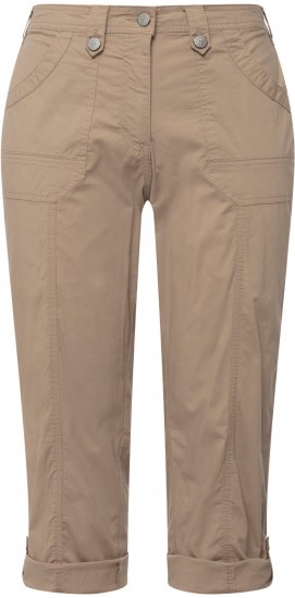 Ulla Popken Roll Tab Hem Stretch Cargo Pants Orange - Jeans & Pantalons Femme Grandes Tailles – Plus Size - 