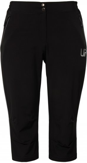 Ulla Popken Zip Off Reflective Detail Funtional Powerstretch Pants Black - Jeans & Pantalons Femme Grandes Tailles – Plus Size - 