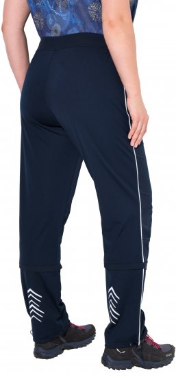 Ulla Popken Zip Off Reflective Detail Funtional Powerstretch Pants Navy - Jeans & Pantalons Femme Grandes Tailles – Plus Size - 