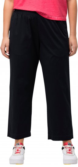 Ulla Popken Wide Leg Ruby Fit Stretch Chino Pants Dark Teal - Jeans & Pantalons Femme Grandes Tailles – Plus Size - 