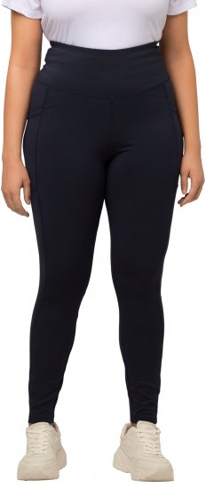 Ulla Popken High Waist Quick Dry Recycled Stretch Leggings Grey - Jeans & Pantalons Femme Grandes Tailles – Plus Size - 