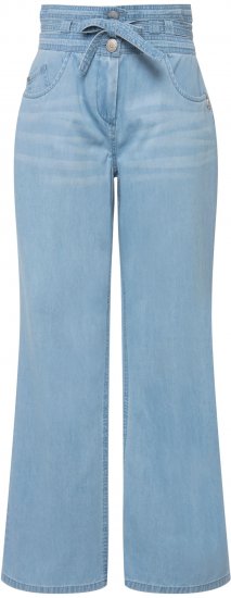 Ulla Popken Soft Denim Wide Leg Jeans Blue Denim - Jeans & Pantalons Femme Grandes Tailles – Plus Size - 
