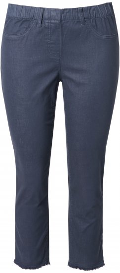 Ulla Popken Stretch Blend Bengaline Pants Navy - Jeans & Pantalons Femme Grandes Tailles – Plus Size - 