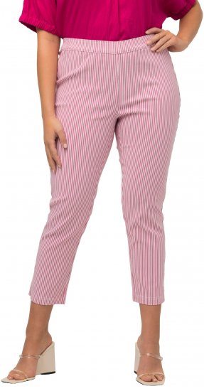 Ulla Popken Stretch Blend Bengaline Pants Pale Lilac - Jeans & Pantalons Femme Grandes Tailles – Plus Size - 