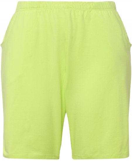 Ulla Popken Stretch Knit Bermuda Shorts Green - Jeans & Pantalons Femme Grandes Tailles – Plus Size - 