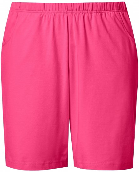 Ulla Popken Stretch Knit Bermuda Shorts Red - Jeans & Pantalons Femme Grandes Tailles – Plus Size - 