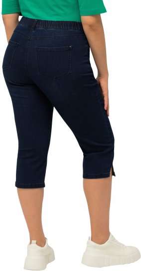 Ulla Popken Basic Capri Sarah Fit Jeans Denim Blue - Jeans & Pantalons Femme Grandes Tailles – Plus Size - 