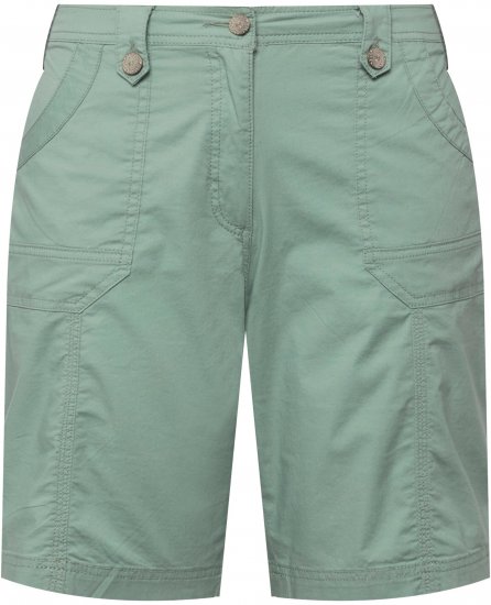 Ulla Popken Cargo Bermuda Shorts Light Moss Green - Jeans & Pantalons Femme Grandes Tailles – Plus Size - 