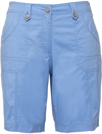 Ulla Popken Cargo Bermuda Shorts Cloud Blue - Jeans & Pantalons Femme Grandes Tailles – Plus Size - 