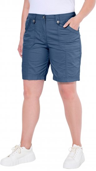 Ulla Popken Cargo Bermuda Shorts Atlantic Blue - Jeans & Pantalons Femme Grandes Tailles – Plus Size - 