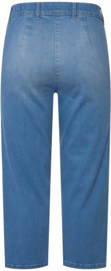 Ulla Popken Cropped Stretch Blend Mony Jeans Blue - Jeans & Pantalons Femme Grandes Tailles – Plus Size - 