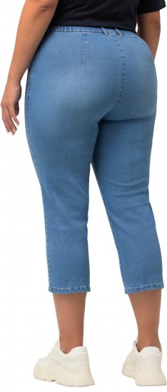 Ulla Popken Cropped Stretch Blend Mony Jeans Blue - Jeans & Pantalons Femme Grandes Tailles – Plus Size - 