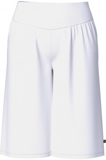 Ulla Popken Wide Leg Flared Bermuda Shorts White - Jeans & Pantalons Femme Grandes Tailles – Plus Size - 
