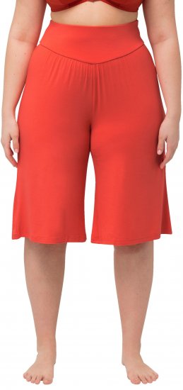 Ulla Popken Wide Leg Flared Bermuda Shorts - Jeans & Pantalons Femme Grandes Tailles – Plus Size - 