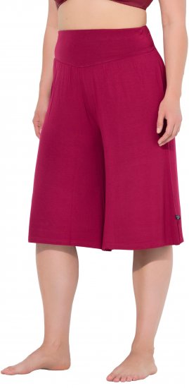 Ulla Popken Wide Leg Flared Bermuda Shorts - Jeans & Pantalons Femme Grandes Tailles – Plus Size - 