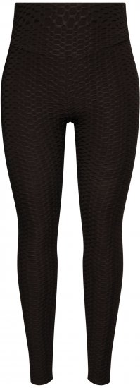 Ulla Popken Textured High Waisted Leggings Grey - Jeans & Pantalons Femme Grandes Tailles – Plus Size - 