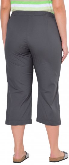 Ulla Popken Cropped Ruby Fit Pants Graphite Grey - Jeans & Pantalons Femme Grandes Tailles – Plus Size - 