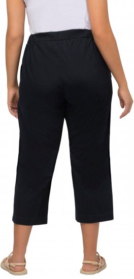 Ulla Popken Cropped Ruby Fit Pants Navy - Jeans & Pantalons Femme Grandes Tailles – Plus Size - 