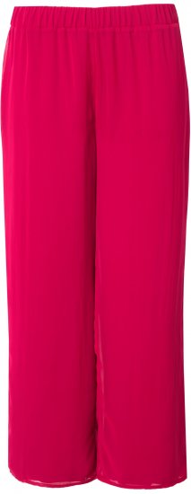 Ulla Popken Layered Chiffon Wide Leg Pants - Jeans & Pantalons Femme Grandes Tailles – Plus Size - 