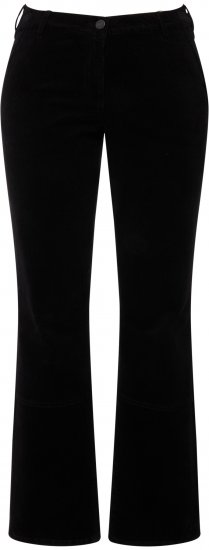 Ulla Popken Mandy Corduroy Pants Black - Jeans & Pantalons Femme Grandes Tailles – Plus Size - 