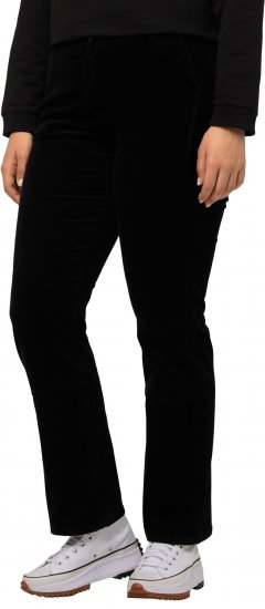 Ulla Popken Mandy Corduroy Pants Black - Jeans & Pantalons Femme Grandes Tailles – Plus Size - 