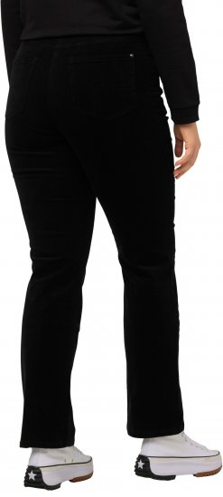 Ulla Popken Mandy Corduroy Pants Black - Jeans & Pantalons Femme Grandes Tailles – Plus Size - 