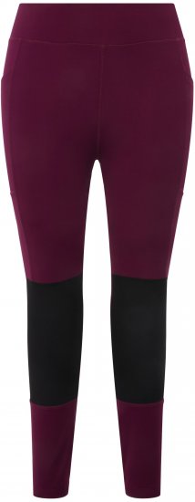 Ulla Popken High Waisted Hiking Leggings Purple - Jeans & Pantalons Femme Grandes Tailles – Plus Size - 