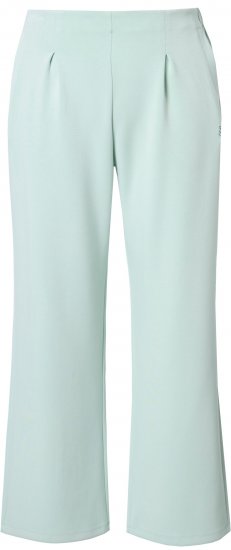 Ulla Popken Box Pleat Stretch Fit Yoga Pants Light Blue - Jeans & Pantalons Femme Grandes Tailles – Plus Size - 