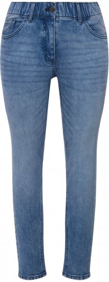 Ulla Popken Distressed Wash Jeans Blue - Jeans & Pantalons Femme Grandes Tailles – Plus Size - 
