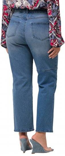 Ulla Popken Patchwork Jeans Blue - Jeans & Pantalons Femme Grandes Tailles – Plus Size - 