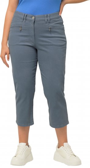 Ulla Popken Cropped Stretch Fit Mony Pants Light Sapphire - Jeans & Pantalons Femme Grandes Tailles – Plus Size - 