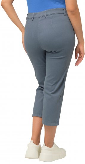 Ulla Popken Cropped Stretch Fit Mony Pants Light Sapphire - Jeans & Pantalons Femme Grandes Tailles – Plus Size - 