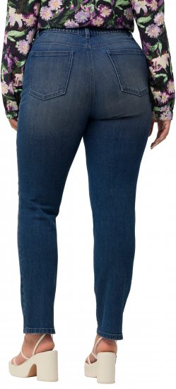 Ulla Popken Sammy Destroy 5 Pocket Jeans Blue Denim - Jeans & Pantalons Femme Grandes Tailles – Plus Size - 