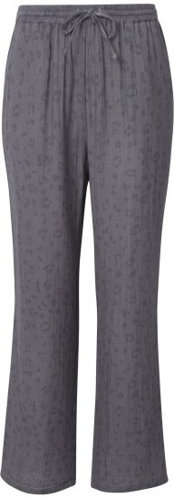 Ulla Popken Muslin Pull On Pants Black - Jeans & Pantalons Femme Grandes Tailles – Plus Size - 