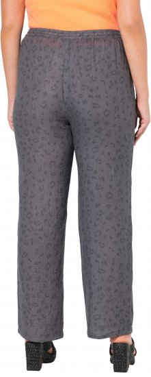 Ulla Popken Muslin Pull On Pants Black - Jeans & Pantalons Femme Grandes Tailles – Plus Size - 