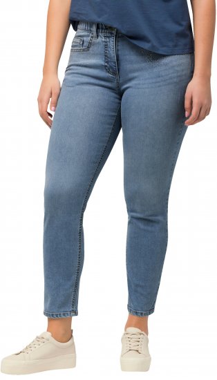 Ulla Popken Rhinestone Detail Stretch Fit Skinny Jeans Blue - Jeans & Pantalons Femme Grandes Tailles – Plus Size - 